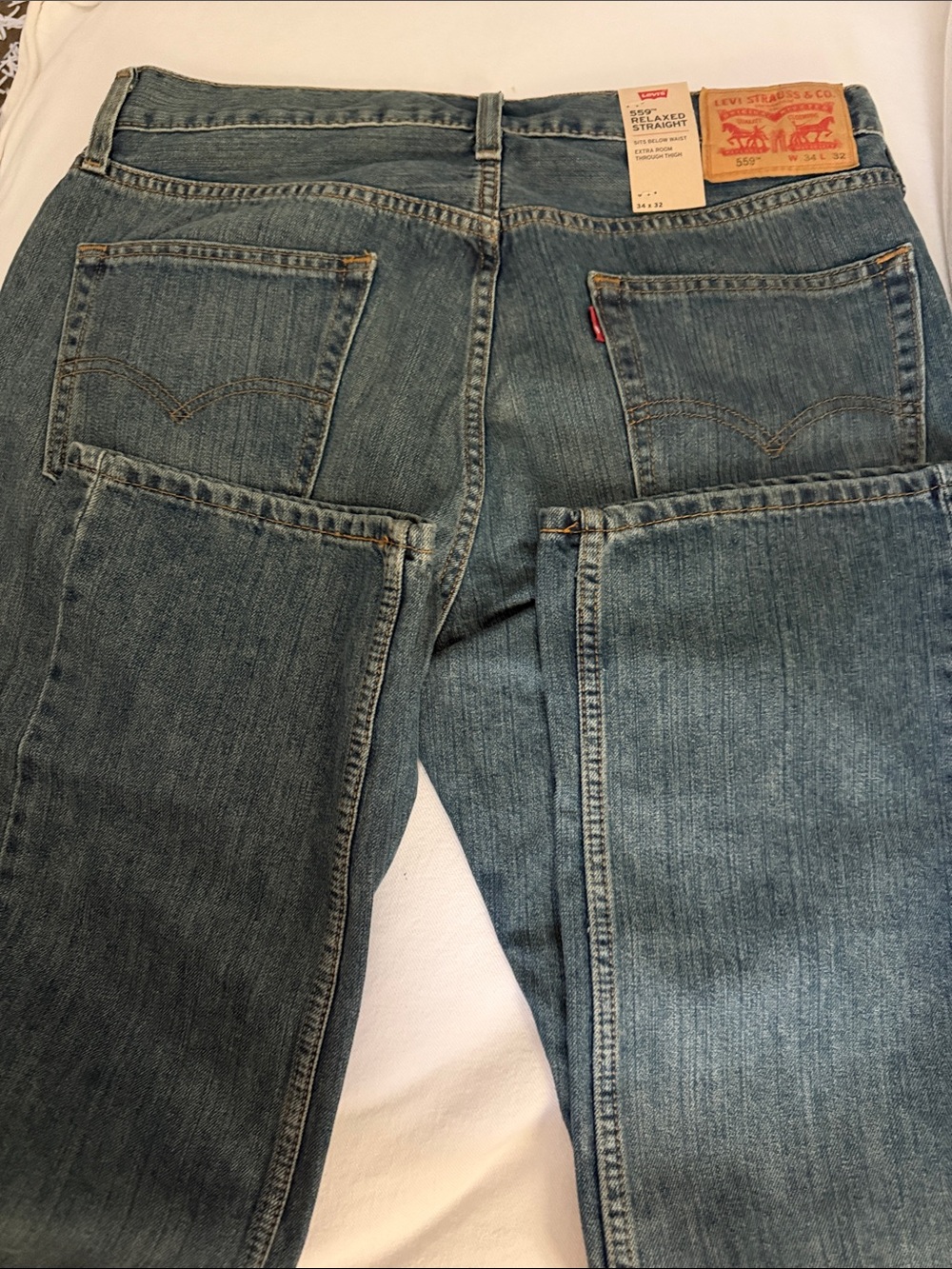 Levi’s 559 Relaxed Straight men’s jeans 34 x 32 New with Tag - Picture 5 of 5